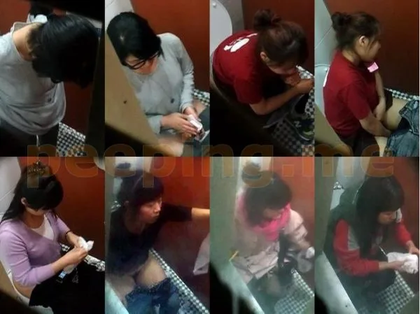 Amateur Pee Voyeur Restaurant Womens Toilet