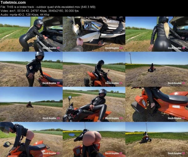 THIS is a brake track – outdoor quad shits escalated