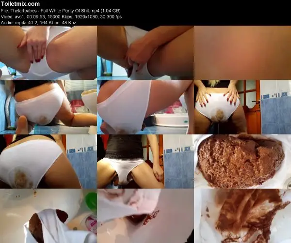 Thefartbabes – Full White Panty Of Shit