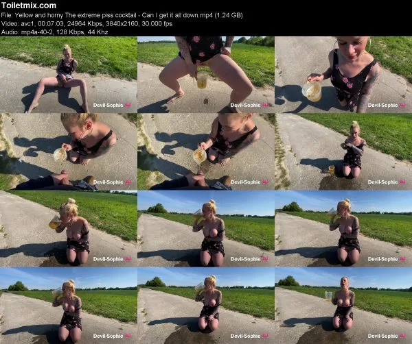 Yellow and horny The extreme piss cocktail – Can I get it all down