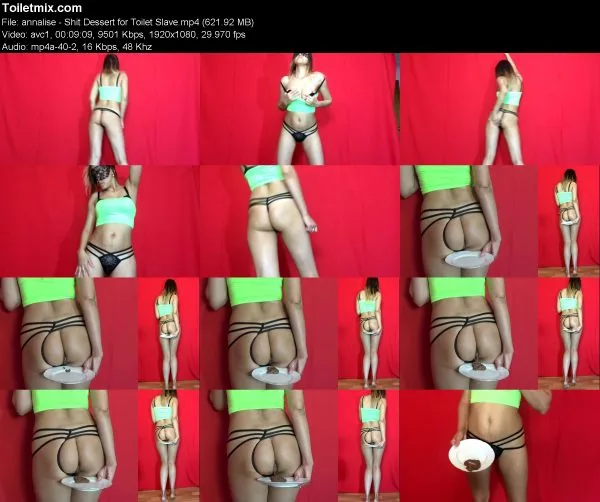 annalise – Shit Dessert for Toilet Slave
