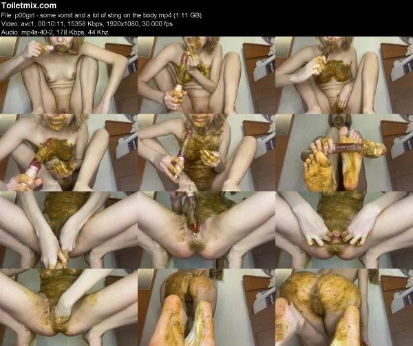 p00girl – some vomit and a lot of sting on the body