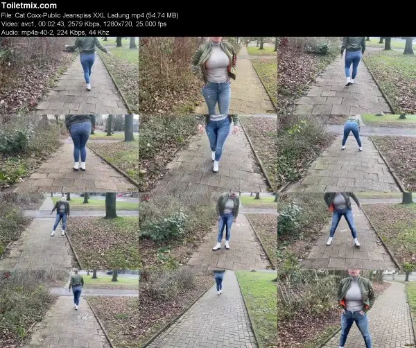 Cat Coxx-Public Jeanspiss XXL Ladung