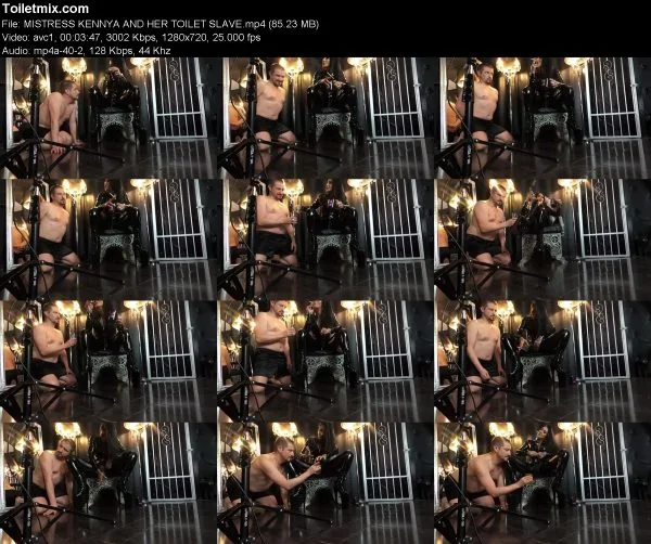 MISTRESS KENNYA AND HER TOILET SLAVE