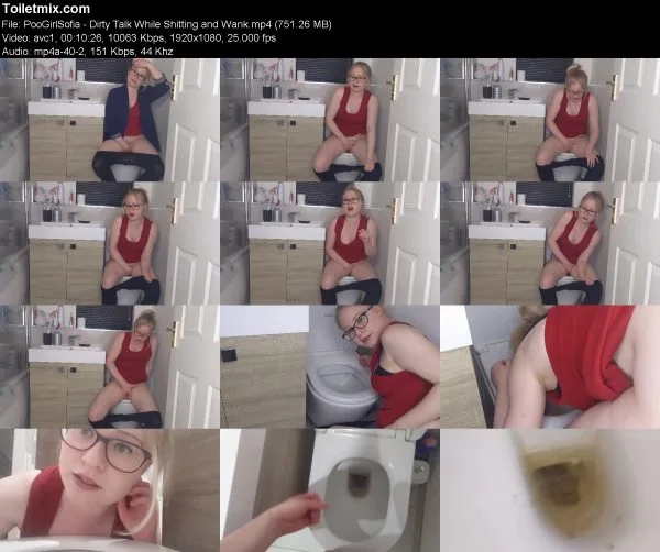 PooGirlSofia – Dirty Talk While Shitting and Wank