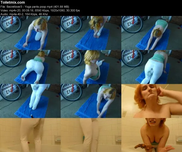 Secretlover3 – Yoga pants poop