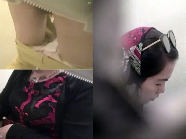 Girls on the Toilet 山の公衆トイレ・２カメ編⑨