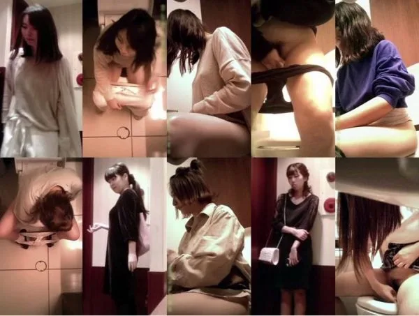 Girls on the Toilet 山の公衆トイレ・２カメ編⑨