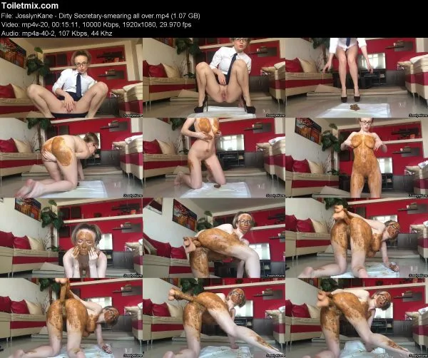 JosslynKane – Dirty Secretary-smearing all over