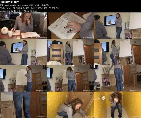 Wetting during a lecture – Niki