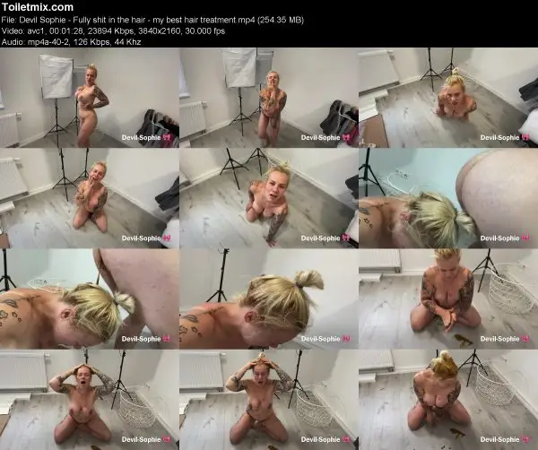 Devil Sophie – Fully shit in the hair – my best hair treatment