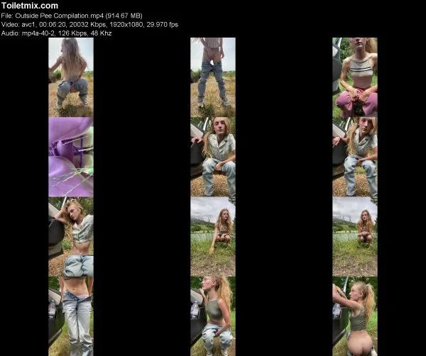 Outside Pee Compilation
