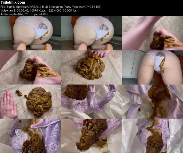 Sophia Sprinkle UNREAL 1 5 Lb Emergency Panty Poop