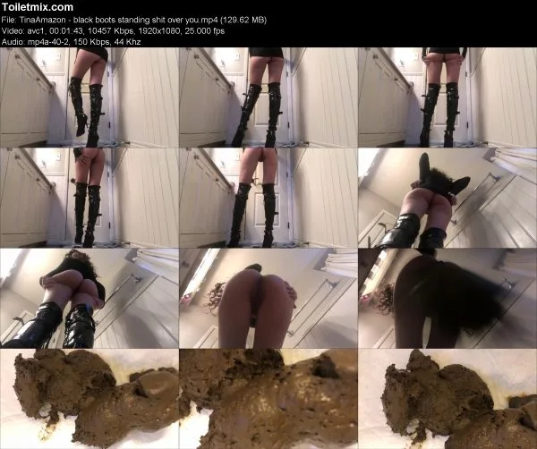 TinaAmazon – black boots standing shit over you