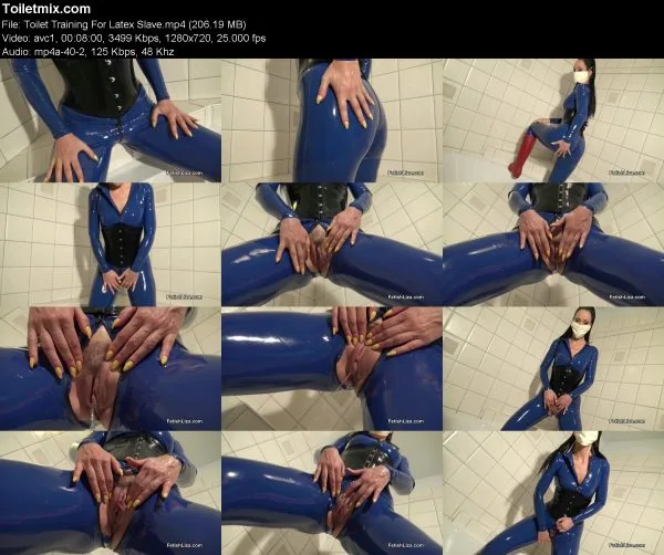 Toilet Training For Latex Slave