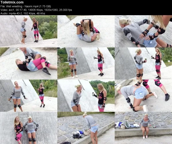 Wet wrestling – Naomi