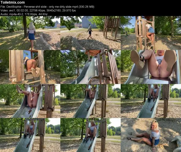 DevilSophie – Perverse shit slide – only me dirty slide