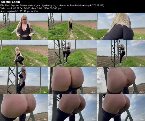Devil Sophie – Fitness workout gets digestion going cool emptied from bo…