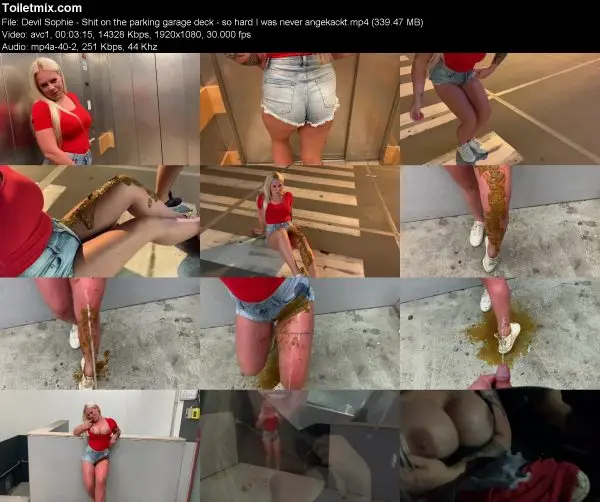 Devil Sophie – Shit on the parking garage deck – so hard I was never ang…