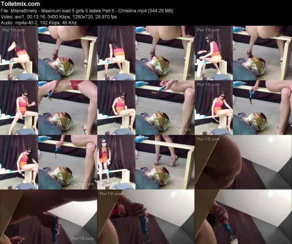 MilanaSmelly – Maximum load 5 girls 5 ladies Part 5 – Christina