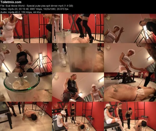 Scat Movie World – Special puke piss spit dinner