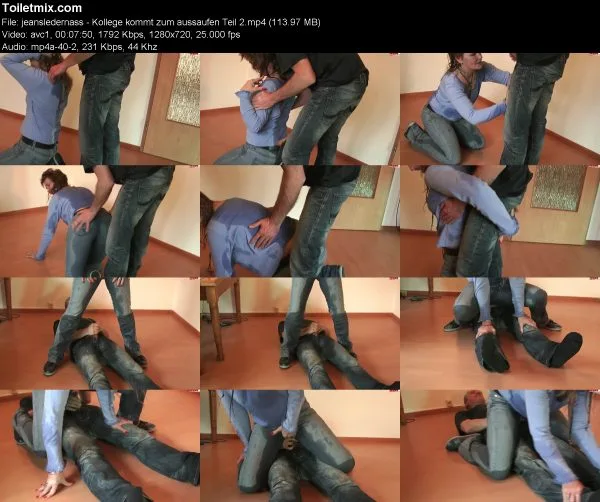 jeansledernass – Kollege kommt zum aussaufen Teil 2