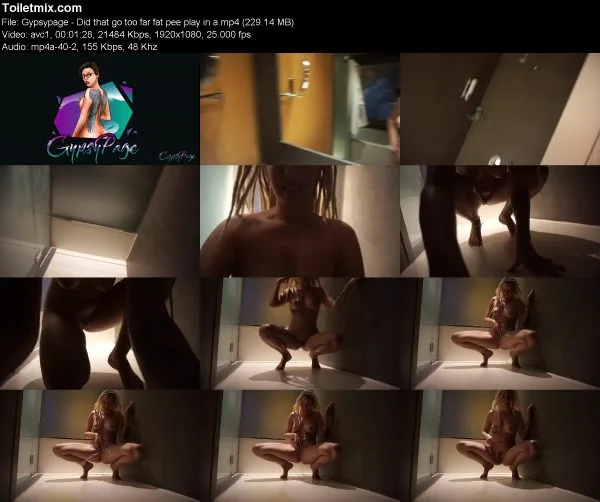 Gypsypage – Did that go too far fat pee play in a