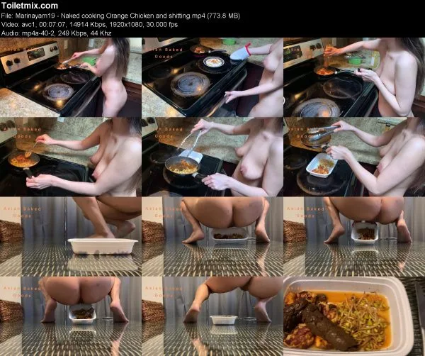 Marinayam19 – Naked cooking Orange Chicken and shitting