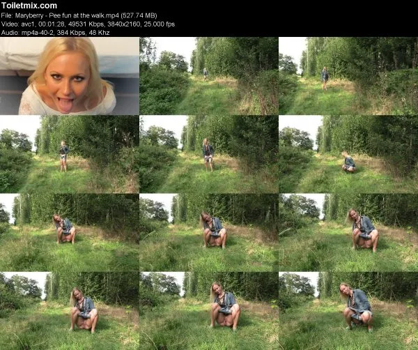 Maryberry – Pee fun at the walk