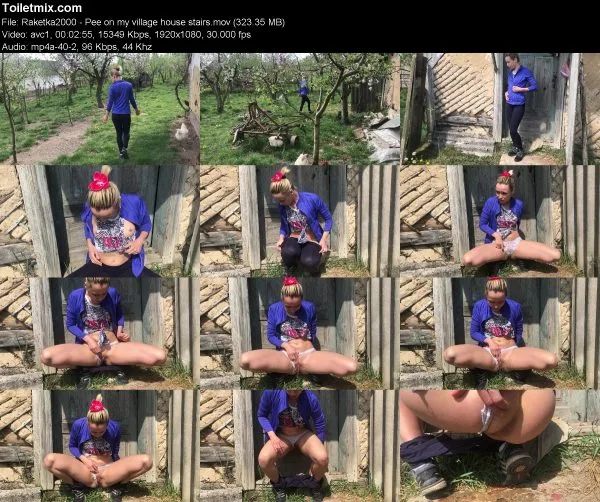 Raketka2000 – Pee on my village house stairs