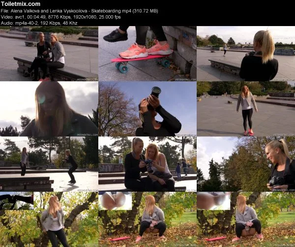 Alena Valkova and Lenka Vyskocilova – Skateboarding