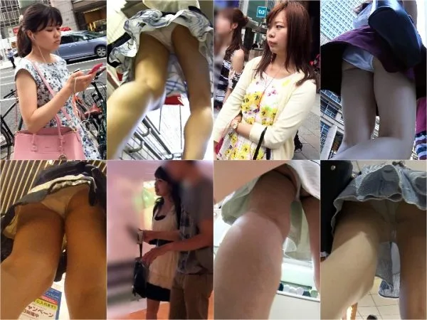 Japanese Voyeur Upskirt《超可愛い幼ママ2人♡》《公園で虫取り＆�…