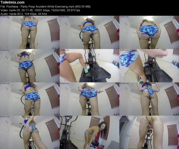 PooAlexa – Panty Poop Accident While Exercising