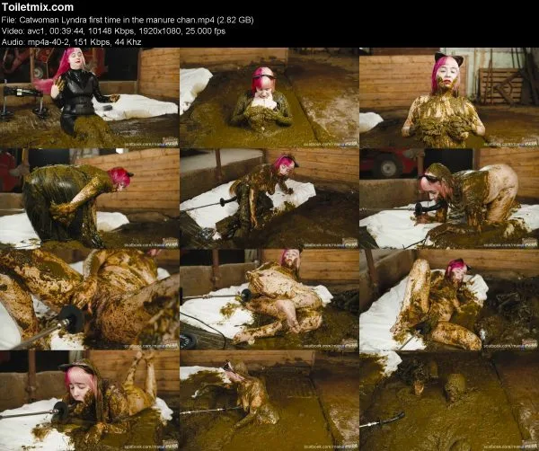 Catwoman Lyndra first time in the manure chan