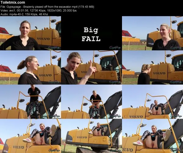 Gypsypage – Brazenly pissed off from the excavator