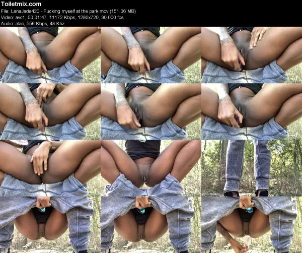 LanaJade420 – Fucking myself at the park