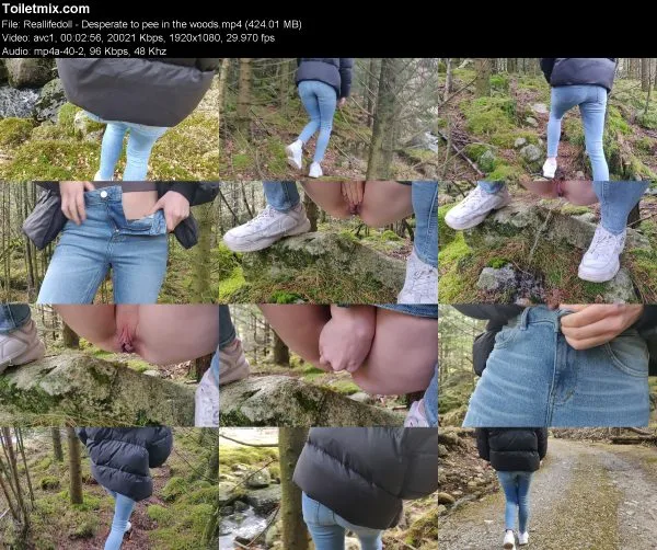 Reallifedoll – Desperate to pee in the woods
