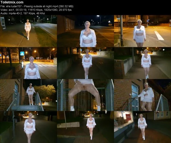 ehe luder707 – Pissing outside at night