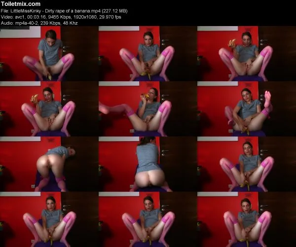 LittleMissKinky – Dirty rape of a banana