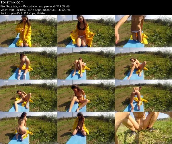Sexydirtygirl – Masturbation and pee
