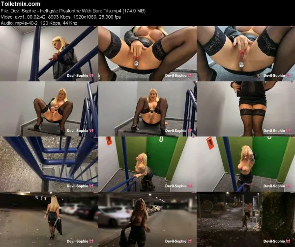 Devil Sophie – Heftigste Pissfontne With Bare Tits