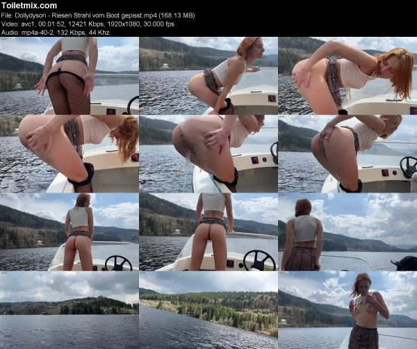 Dollydyson – Riesen Strahl vom Boot gepisst