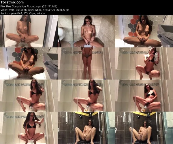 Pee Compilation Abroad