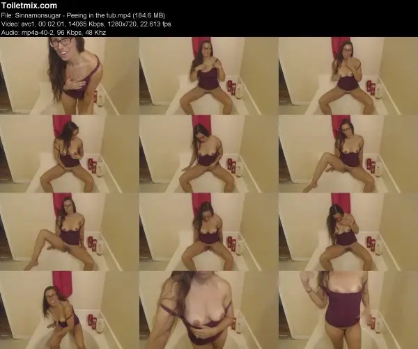 Sinnamonsugar – Peeing in the tub