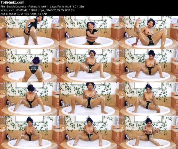 SubbieCupcake – Pissing Myself In Latex Pants