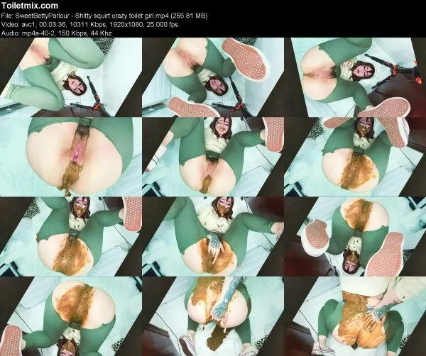 SweetBettyParlour – Shitty squirt crazy toilet girl
