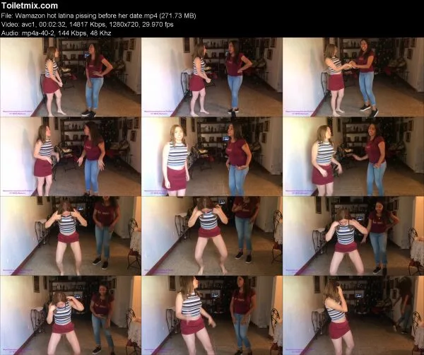 Wamazon hot latina pissing before her date