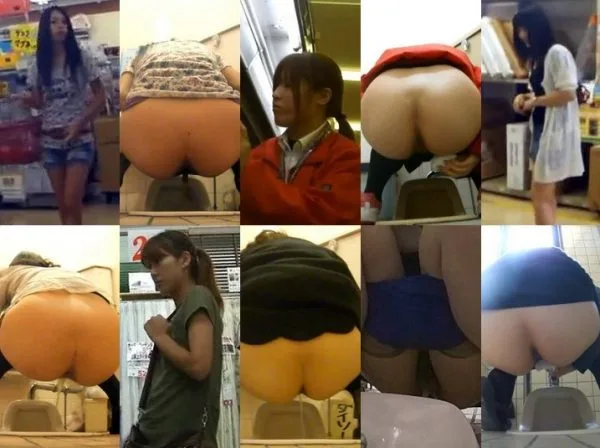 無修正【トイレ盗撮】スレンダーギャルの大