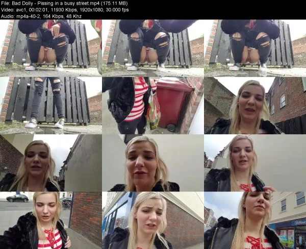 Bad Dolly – Pissing in a busy street