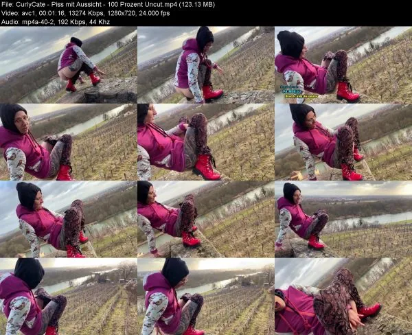 CurlyCate – Piss mit Aussicht – 100 Prozent Uncut